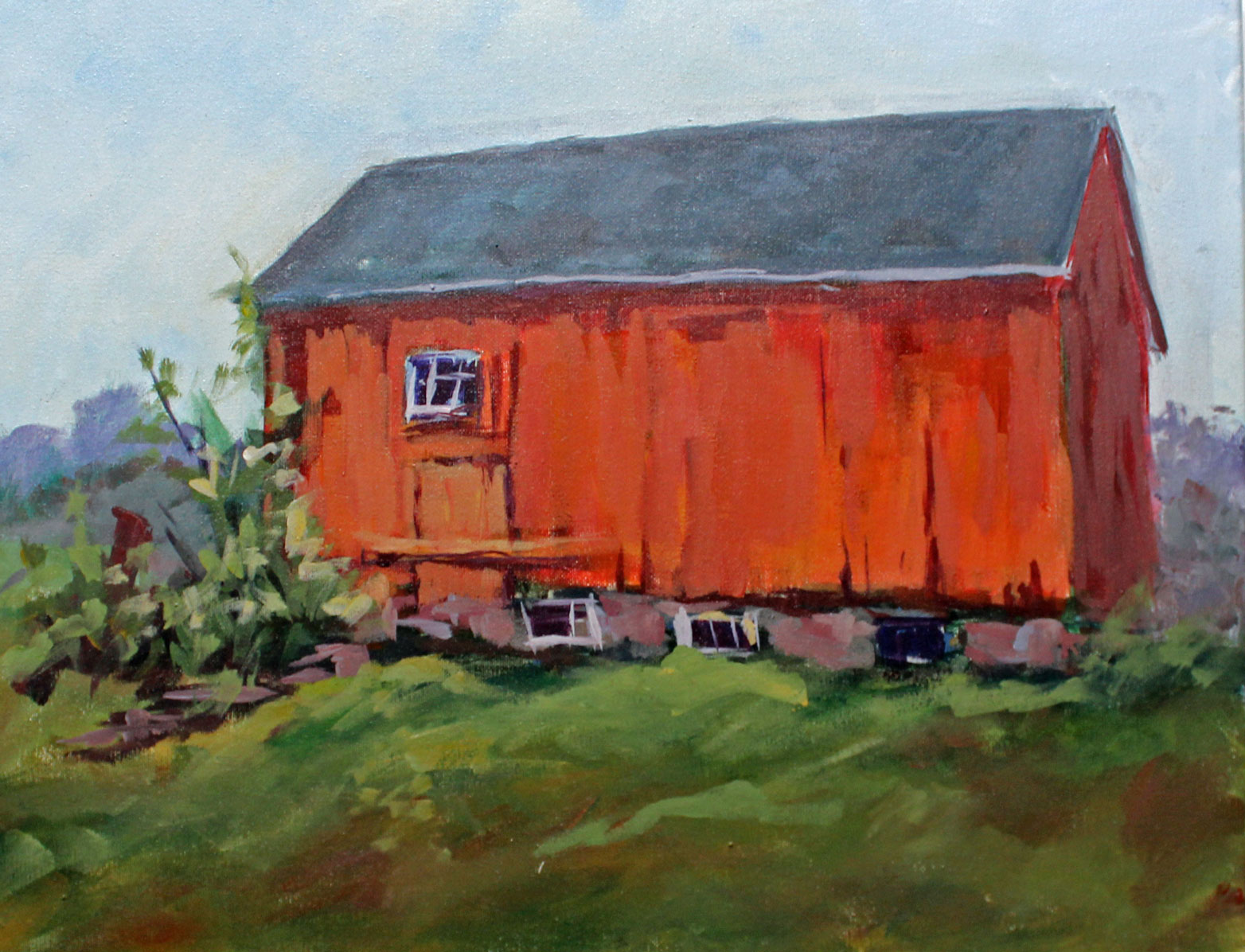 The Red Barn at Meetinghouse Hill by Sharon Chaples</font></a>