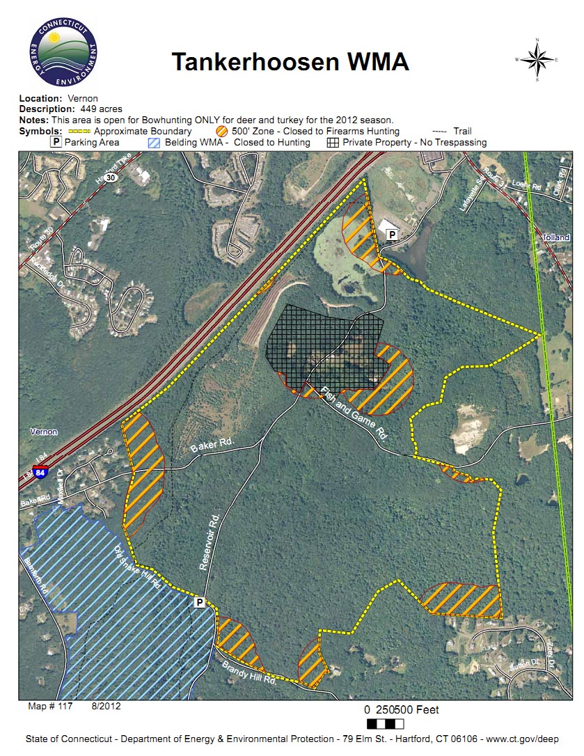 Tankerhoosen WMA Hunting Map